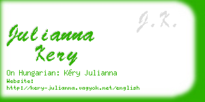 julianna kery business card